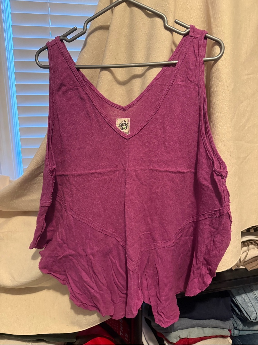We The Free Women's V-Neck Tank Top in Magenta